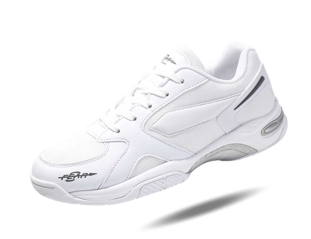 Herren-Gehschuhe mit fester Unterstützung für hohe Fußgewölbe, All-in-One, Weiß, Komfort- und Performance-Stil